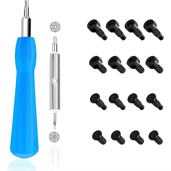 Ring Doorbell Screwdriver Replacement with 16 Pcs of Screws, for Battery Change, Fit Video Doorbell, Video Doorbell 2 and Pro and Elite - 1