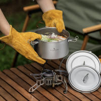 Caja De Comida De Viaje Multifuncional De Titanio Boundless Voyage Con 2 Tapas Para Picnic Almuerzo Escolar Almacenamiento De Alimentos - details 6