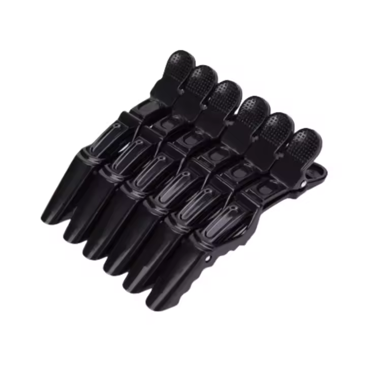 Set De 6 Pinzas Para Cabello De Alligator Plásticas Herramienta Profesional Para Peluquero Salon Clavos Para Peluquería Accesorios De Cabello - 1