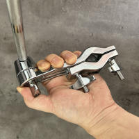 Soporte De Tambor Universal Para Cimbal Metal Ratchet Clamp Extensión De Brazo Compatible Con La Mayoría De Los Conjuntos Estándar De Batería - details 4
