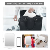 Espejo De Maquillaje LED Con Soporte Luz De Rellenar Ajustable Portátil Para Dormitorio Escritorio Viaje Espejo De Vestíbulo - details 5