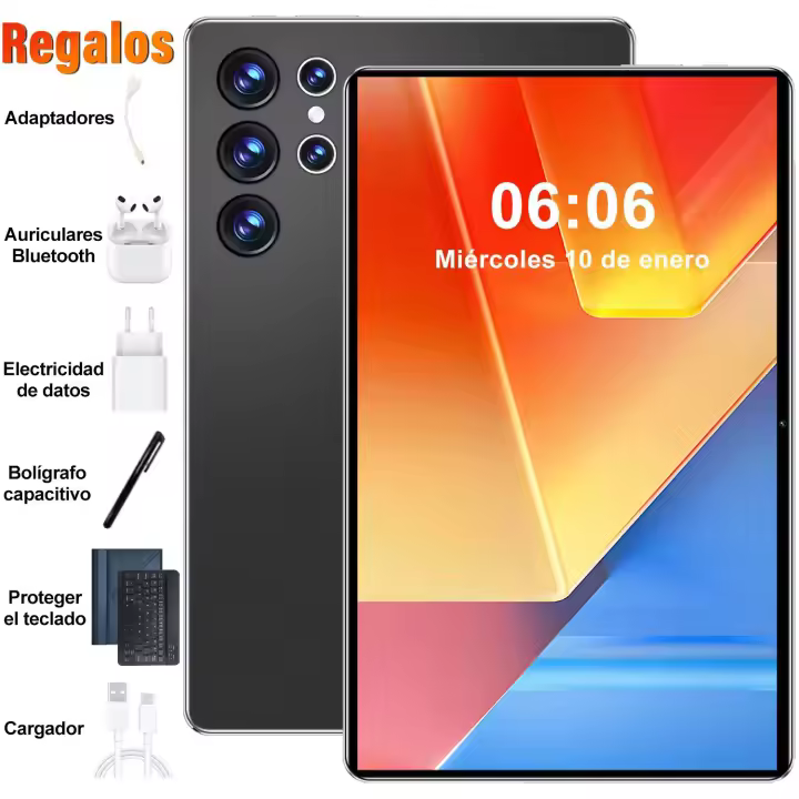 2025 5G Nueva tableta global de 10,1 pulgadas Android 16GB Ram 1TB ROM Android 13,0 WiFi 20000mAh 14 Pantalla completa de la Red nuclear - 1