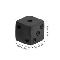 Juego De 10D6 Dados Negros Sin Impresión Para Juegos De Mesa Y Fiestas Regalos De Navidad Halloween Acción De Gracias - details 3