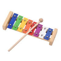 Xilofón De 8 Teclas Tamaño Compacto Glockenspiel Con Placa De Aluminio Colorida Y Mallets De Madera Instrumento De Percusión Musical Regalo - details 9