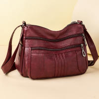 Bolso De Hombro Para Mujer De Cuero Sólido De Alta Calidad Bolso Cruzado De Lujo 2024 Bolso De Mano Casual De Diseñador Bolsos De Tope - details 21