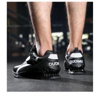 Zapatos De Levantamiento De Pesas Profesionales Para Parejas Calidad Superior Zapatos De Pesas Para Hombres Diseño De Squat Y Puja Dura Microfibra Antideslizante Negro/Oro - details 17