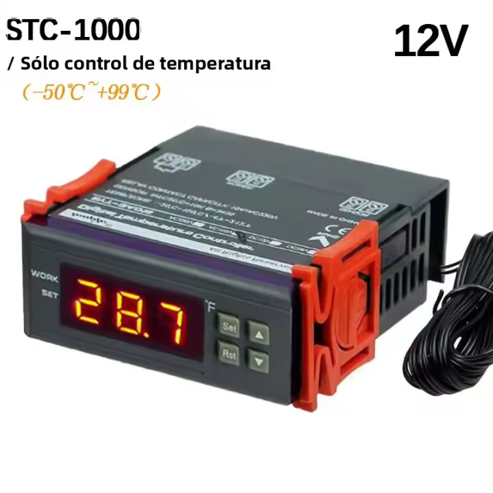 Termostato Digital LED STC-3028 STC-1000 Para Incubador Controlador De Temperatura Termorregulador Relé Calefacción Enfrío 12V 24V 220V - 1