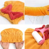 Gorro De Secado Rápido Para Cabello Seco Super Absorbente Con Lazo Accesorios De Baño Lindos Y Nuevos Algodón Tejido Cebolla Capa De Poliéster / Algodón Origen Zhejiang China - details 5