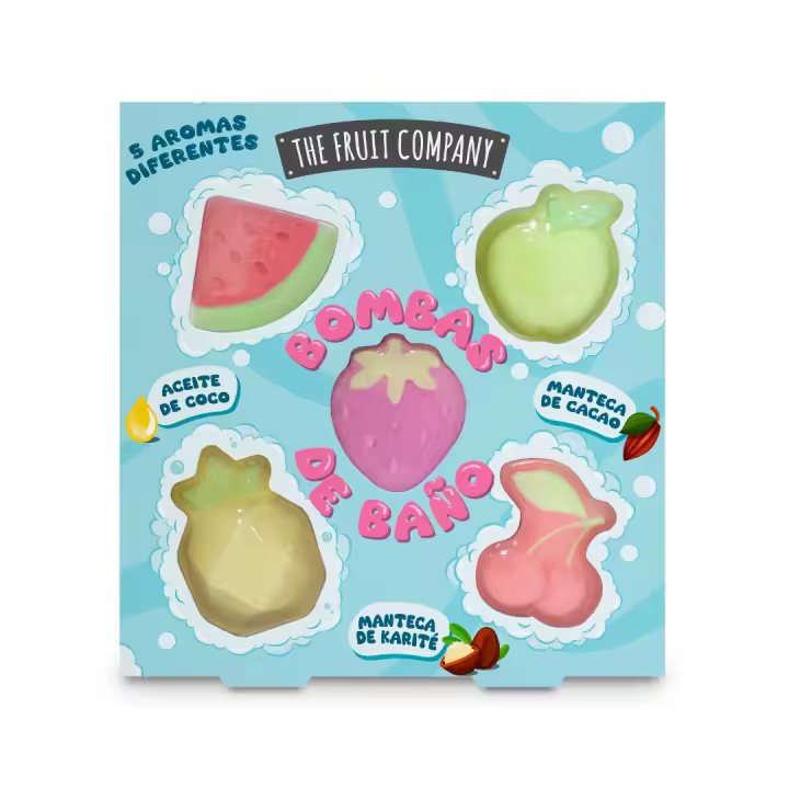 THE FRUIT COMPANY BOMBAS DE BAÑO 5 UNIDADES - 1