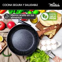 -Katería de Cocina de Aluminio con Antiadherente【 8 Piezas 】sin PFOA y PFOS | 3 Ollas (Ø16/20/24 cm), 3 Tapas Y 2 Sartenes (Ø20/24 cm) para Todas Las Cocinas, incluido Inducción (Callao) - details 3