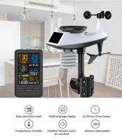 Estación Meteorológica Inteligente WiFi Con Sensor Termómetro Digital Para El Hogar Medidor De Humedad Temperatura Y Calidad Del Aire - details 3