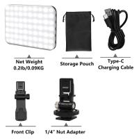 Luz De Rellenado Para Videoconferencia LED Recargable Con Clip Para Teléfono iPhone Android iPad Laptop Maquillaje TikTok Selfie Vlog - details 5