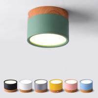 Spotlight LED De Techo Plano Iluminación Moderna Nórdica Madera Dimmer 5W 7W 9W 12W 15W Luz Interior Para Decoración De Interiores - details 2