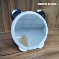 Espejo De Vestíbulo Con Luces LED Panda Lindo Luz De Maquillaje USB Para Mesa De Vestir Lámpara Cosmética Flexible Portátil - details 10