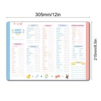 Reutilizable Checklist De Alimentos Para Bebés Con Magnéticos Y Fidget Chart De Alimentación Para Bebés Tracker De Primeros Alimentos - details 5