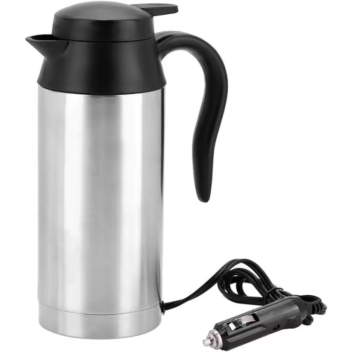 Hervidor de agua portátil para coche de 24 V (750 ml) para viajes, ideal para té, café, frío, invierno y Navidad. - 1
