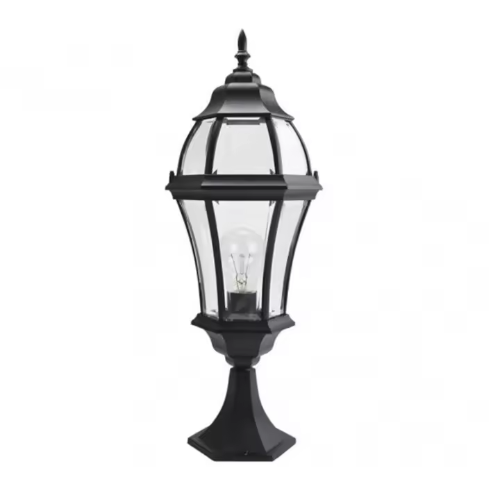 FABRILAMP Farol Sobremuro Exterior Aluminio Becrux Negro | Alta Calidad - 1