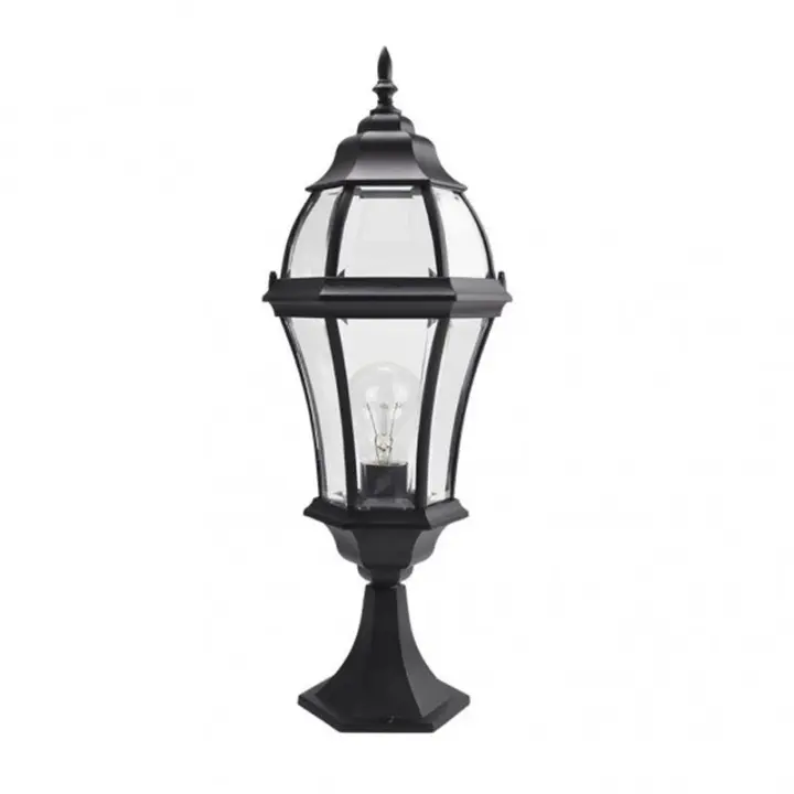 FABRILAMP Farol Sobremuro Exterior Aluminio Becrux Negro | Alta Calidad - 1