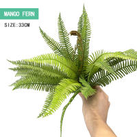 Hoja De Ferni Artificial Grama Persa Accesorios Para Pared De Plantas Verdes Decoración DIY De Jardín Para Hogar Hotel Oficina - details 1