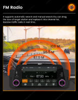 Radio De Coche HD Táctil 1 Din Con Wireless Carplay Android Auto FM USB BT Navegación GPS Cámara Soporte Para Multimedia In-Dash - details 13