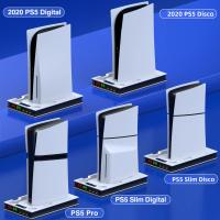 DinoFire Estación De Enfriamiento Rápido Para PS5 Slim Disc/Digital Soporte Vertical Para Gamepad Compatible Con PlayStation 5 - details 10