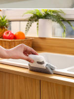 Cepillo De Limpieza Para Ventanas Con Ranura Desmontable Y Agujero En Esquina Cepillo Para Espacios Estrechos Material Plástico Ecológico - details 8