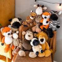 Muñeco De Peluche De Animales Del Bosque 25-35cm Conejo Perro Elefante León Tigre Zorro Mono Juguete Suave Para Niños Regalo De Cumpleaños - details 22