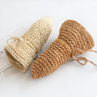 Sombrero De Paja Plegable Para Madre E Hija Protección Solar De Verano Para Playa Y Viajes Exterior Casual Sin Químicos Alérgenos - details 8