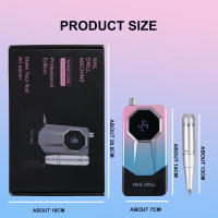 Kit De Máquina De Uñas Profesional Recargable Portátil Con Soporte Para Manicura Y Uñas De Acrílico Velocidad Máxima De 45000RPM - details 3