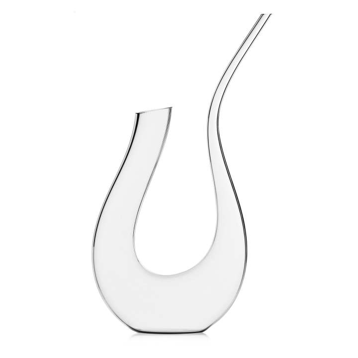 Brocca in vetro borosilicato con soggetto in vetro colorato all'interno
