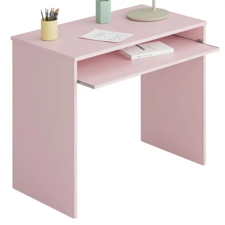 Miroytengo Mesa escritorio ordenador I-JOY infantil en color rosa 79x90x54 cm - 1