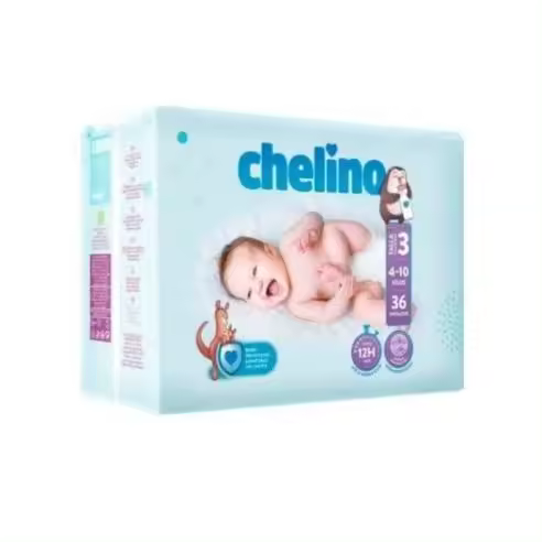 INDAS Pañal Infantil Chelino Fashion & Love T- 3 (4 - 10 Kg) 36 Pañales - 1
