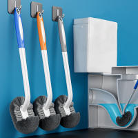 Cepillo De Limpieza Para Inodoro De Pared S-Curva Cabeza Flexible Accesorios De Limpieza Del Hogar Pelo Suave Herramientas De Limpieza - details 0