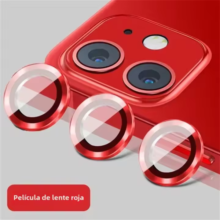 Protector De Lente De Cámara Metálico Para iPhone 11 12 13 14 15 pro Max 15 14 plus 13 12 Mini Protección Para Glass De Cámara En iPhone 14 pro Max - 1