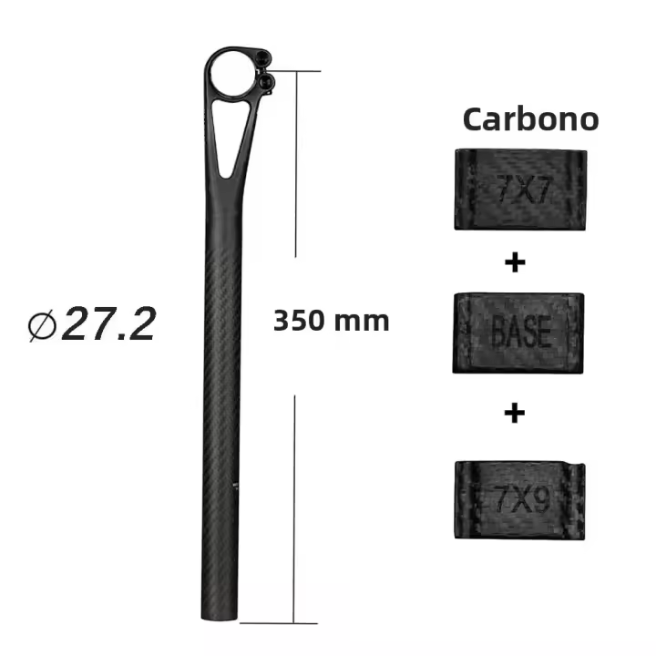 Elitaone Poste De Silla De Bicicleta De Carbono MTB/Road Retroceso 5mm Master Series Tamaños 25.4/27.2/30.9/31.6mm - 1