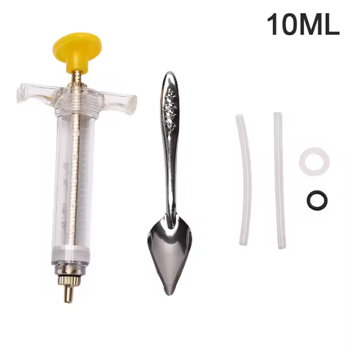Juego De Siringa Y Tubo Para Alimentación De Papagayos 10ml 20ml Siringa De Alta Calidad Para Aves Perrera De Balcones - 1