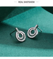 Zenyth-2 pendientes de plata S925 para mujer, elegantes y con estilo, OL, pendientes superllamativos, INS, Populares, pendientes de ciritas microincrustadas. - details 5