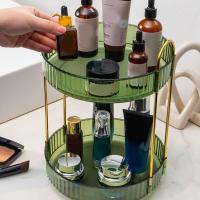 Organizador giratorio Gran capacidad Cofre para cosméticos Holde Verde oscuro 2 32*23*21,5*5 cm - details 0