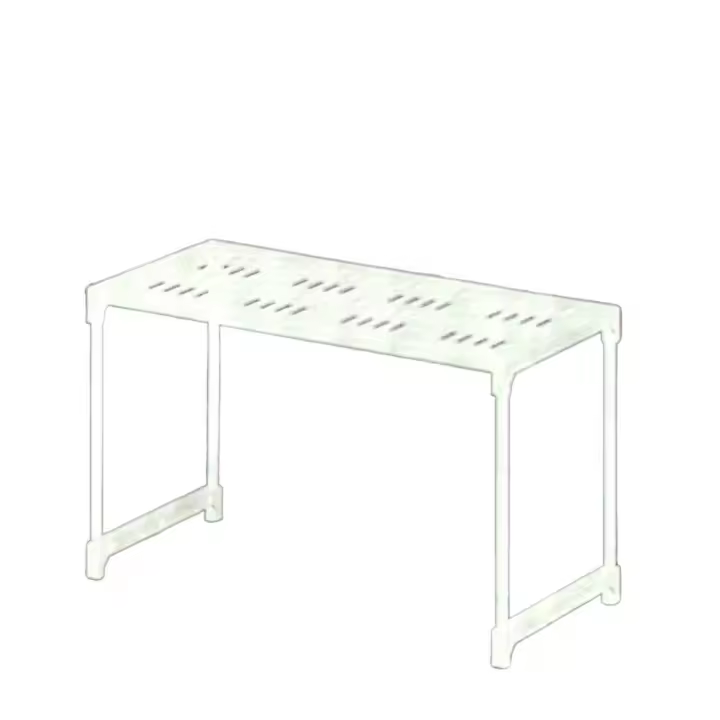 Estanteria microondas encimera blanco.Estante de microondas Pequeño microondas horno estantería estante estante microondas encimera encimera cocina contador de almacenamiento organizador tostadora estante estante estante de almacenamiento - 1