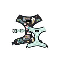 Bull Arnés Reversible para Perro y Gatos Dibujos, Retro, Arnes de Pecho para Perros - details 0
