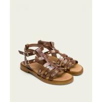 PORRONET 3126-008 Sandalias planas de Mujer 35859 25V SANDALIA ROMANA HEBILLAS MOKA - details 5
