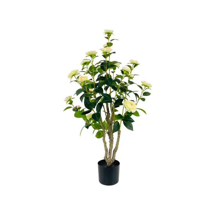 Poenia Arte Floral - Planta Artificial Árbol Camillia Sintetico 90cm - REF 631278 - Decoración Realista - 1
