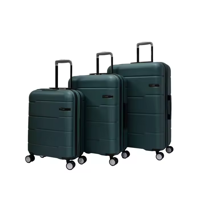 Juego de 3 Maletas (Pequeña, Mediana, Grande) – ABS Premium Expandible, 70% Material Reciclado Eco-Friendly, 4 Ruedas Dobles Silenciosas 360°, Cerradura TSA Integrada, Tiradores Telescópicos de Aluminio – Diseño Moderno y Duradero - 1