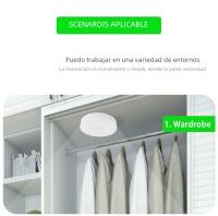 Lámpara De Noche LED Con Sensor De Movimiento Control Botón Recargable Por USB Luz Dimmable Para Escaleras Armario Armario - details 3