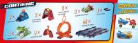 T-RACERS MIX ‘N RACE Volcanosaurus – Pista para coches de juguete T-Racers. Contiene 1 disparador, 3 pistas, 1 coche exclusivo (Pyrosaurus), 4 acrobacias - details 1