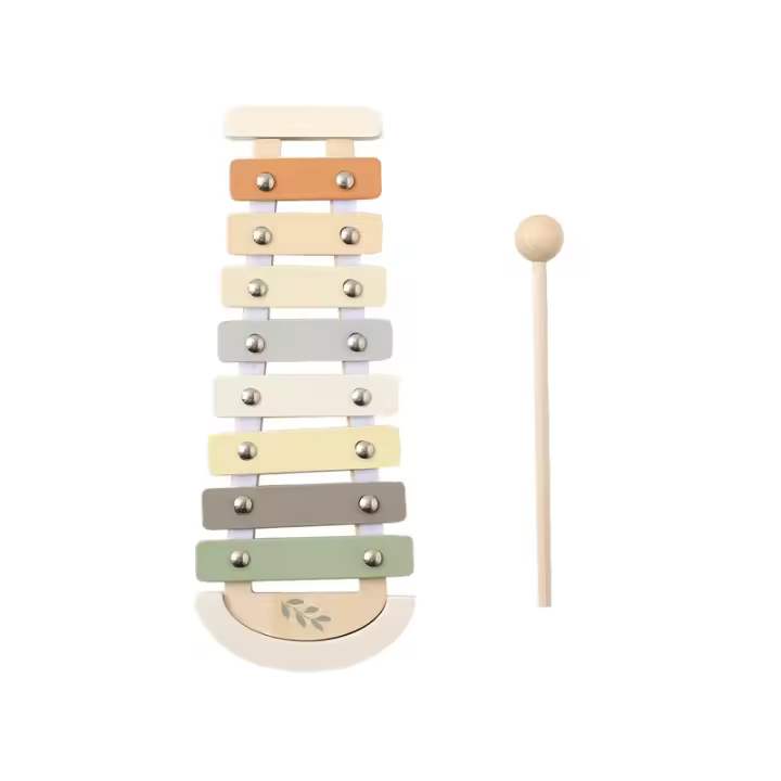 Instrumento Musical Montessori Para Bebés 0-12 Meses Xilofón Y Batería Juguete Educativo De Madera Para Niños Juguetes Educativos Para Bebés - 1