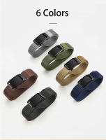 Cinturón DINISITON Para Hombres Nylon Transpirable Cinturón De Tela Para Exterior Cinturón De Cuero Ganchillo Estilo Cowboy Diseñador - details 1