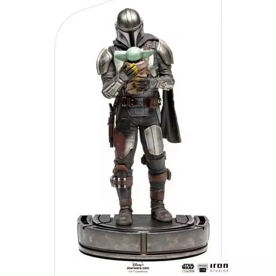 Star Wars The Mandalorian Estatua 1/10 Art Scale Mandalorian & Grogu 22 cm - 1