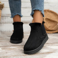Botas De Nieve Para Mujer Con Forro De Peluche Cálidas Y Cómodas Botas De Tobillo Invierno Talla Grande Zapatos De Algodón Fashion - details 2