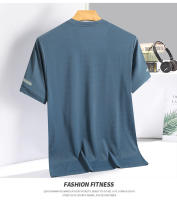 Camiseta De Correr Para Hombre Transpirable Elástica Verano Top De Gimnasio Fitness Corta Deporte Gris Azul Negro Blanco Tallas M-5XL - details 12